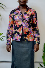 "Lady Manhattan" Sheer Floral Blouse
