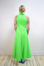 70s Lime Green Maxi