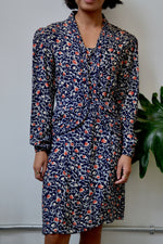 Berry Forties Cold Rayon Dress