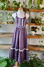Seventies Purple Floral Gunne Sax Prairie Dress