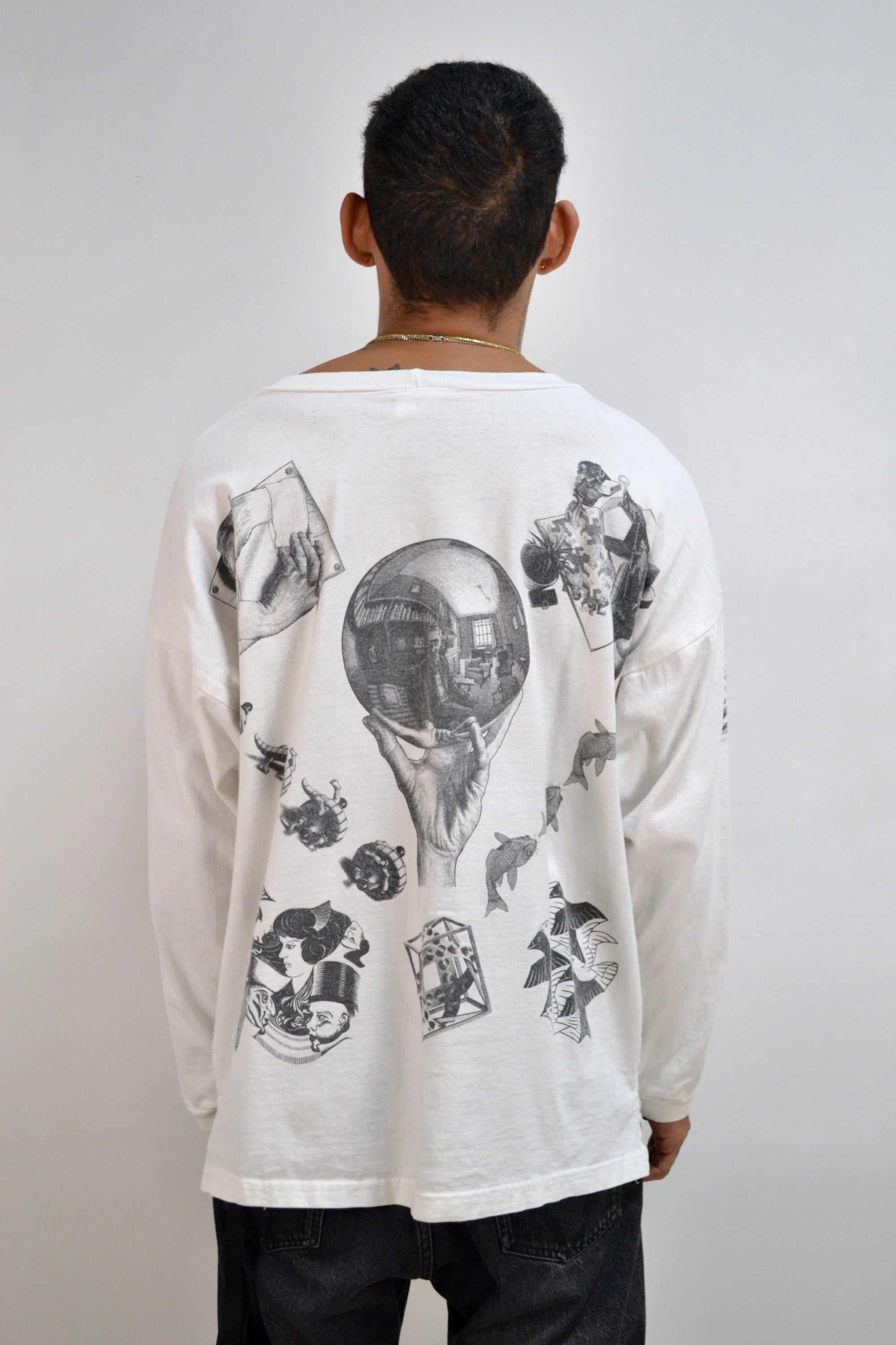 1991 MC Escher Art Print Long Sleeve