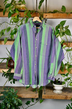 Beetlejuice Striped Button Up