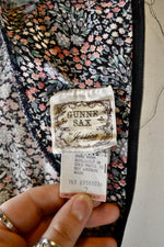 Gunne Sax Black Floral Prairie Dress