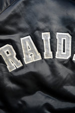 Raiders Quilted Satin Bomber