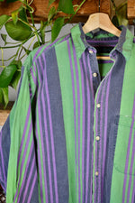 Beetlejuice Striped Button Up