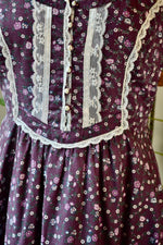 Seventies Purple Floral Gunne Sax Prairie Dress