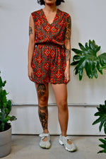 Sixties Floral Romper