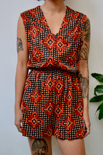 Sixties Floral Romper