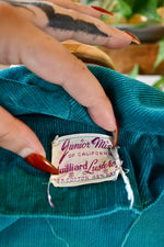 50s Teal Cord Dress