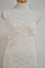 Sixties/Seventies Crochet Lace Empire Waist Dress