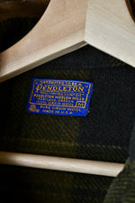 Olive Green Plaid Pendleton Hunting Coat