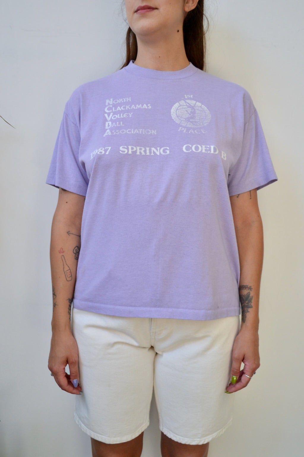 Lilac Volleyball Tee