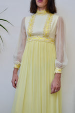 70s Butter & Cream Gown
