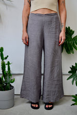 Wide Leg Linen Trousers