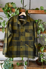 Olive Green Plaid Pendleton Hunting Coat