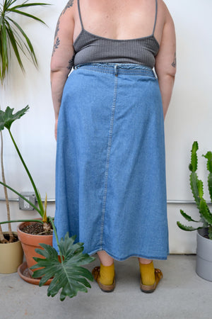 Denim Maxi Skirt