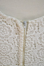 Sixties/Seventies Crochet Lace Empire Waist Dress