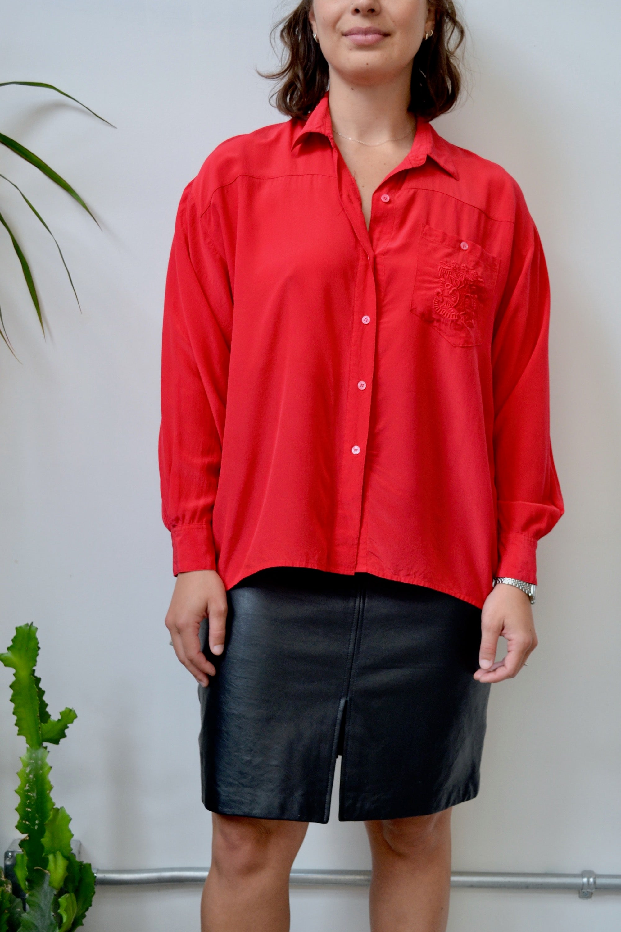 Silk Crest Blouse