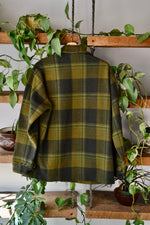 Olive Green Plaid Pendleton Hunting Coat