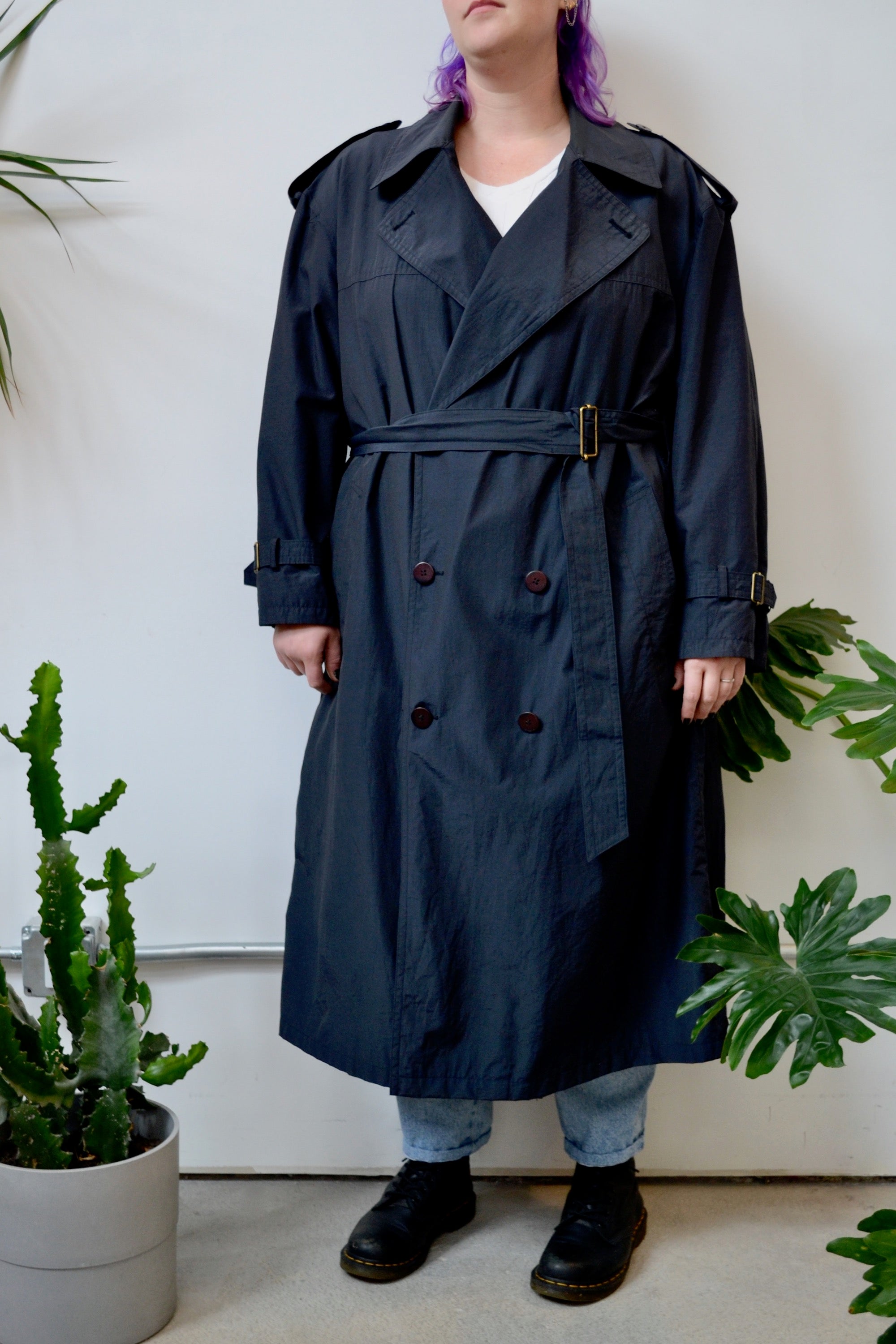 Nineties Black Trench