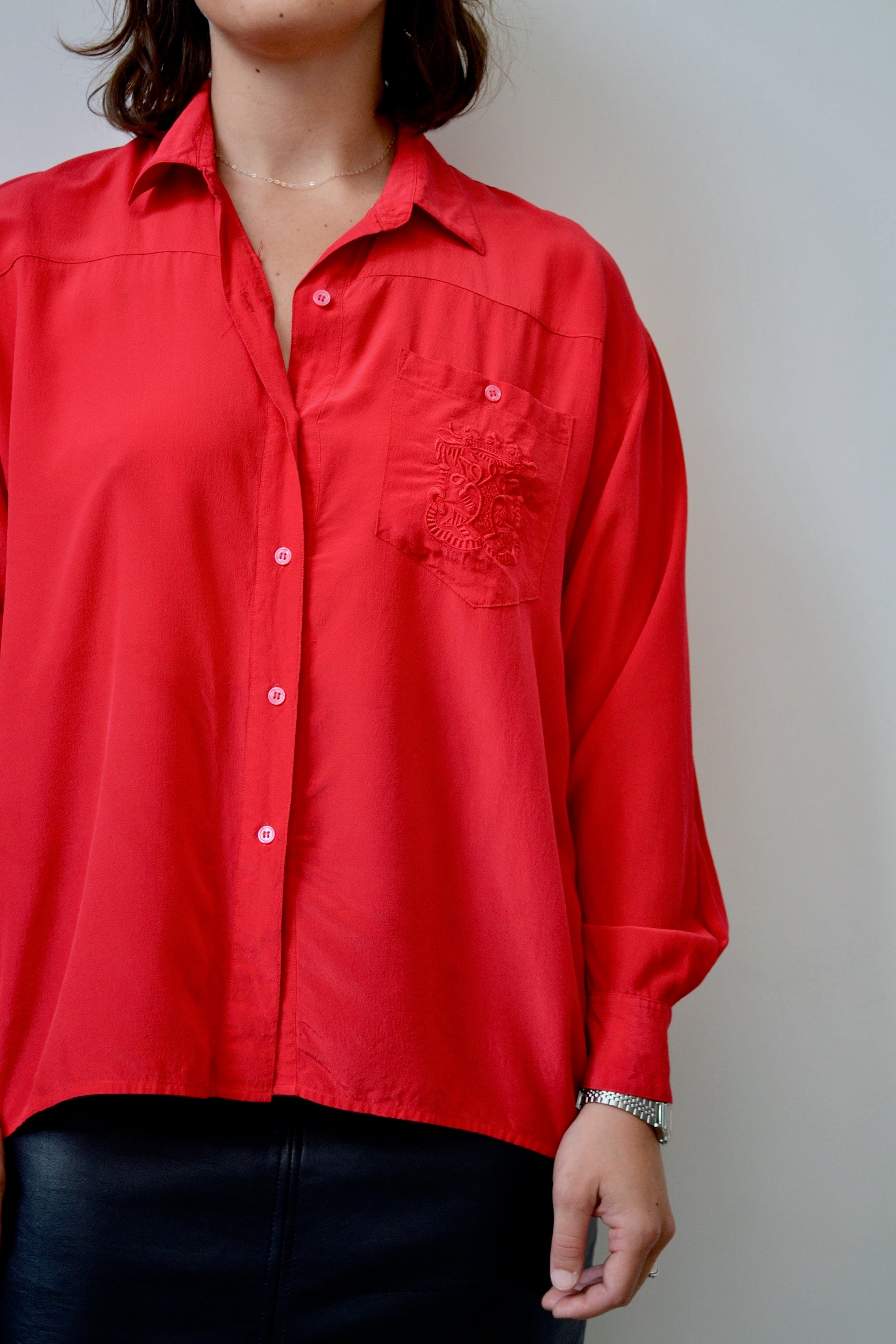 Silk Crest Blouse