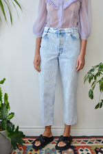 Acid Wash Cropped Levi's