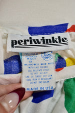 80s Abstract Polkadot House Dress