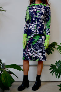 Neon Botanical Dress Set