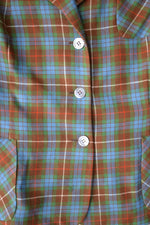 Sixties Plaid Blazer