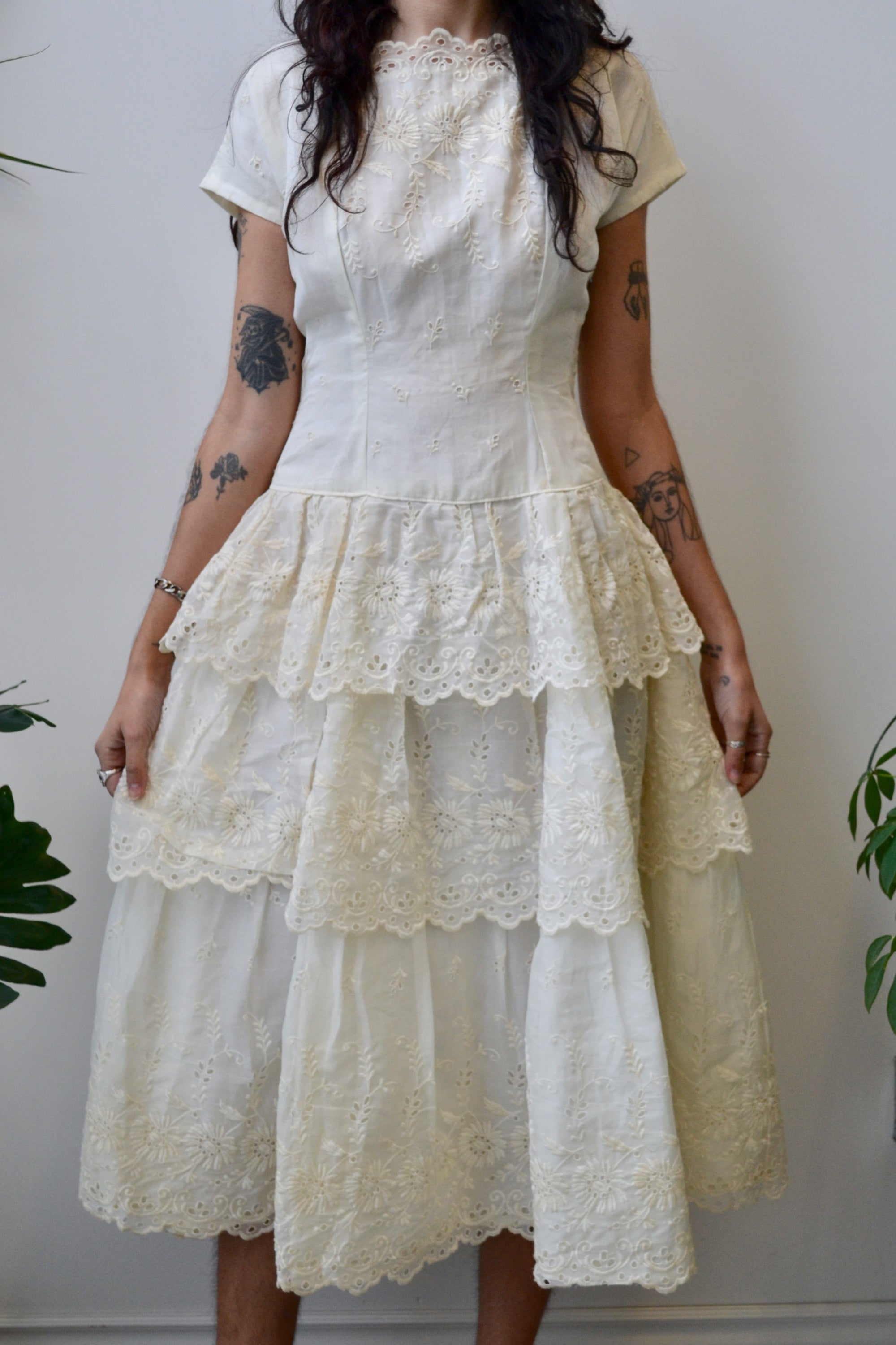 Fifties Tea Length Wedding Dress