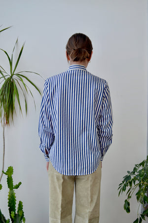 Blue Striped Button Up