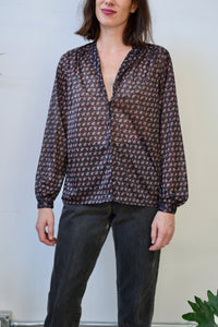 Sheer Paisley Blouse