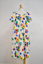 80s Abstract Polkadot House Dress