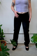 Aughts Black Suede Pants