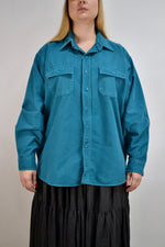 Teal LL Bean Chamois Cloth Shirt