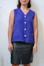 Royal Purple Vest Blouse