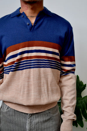 Knit Long Sleeve Polo