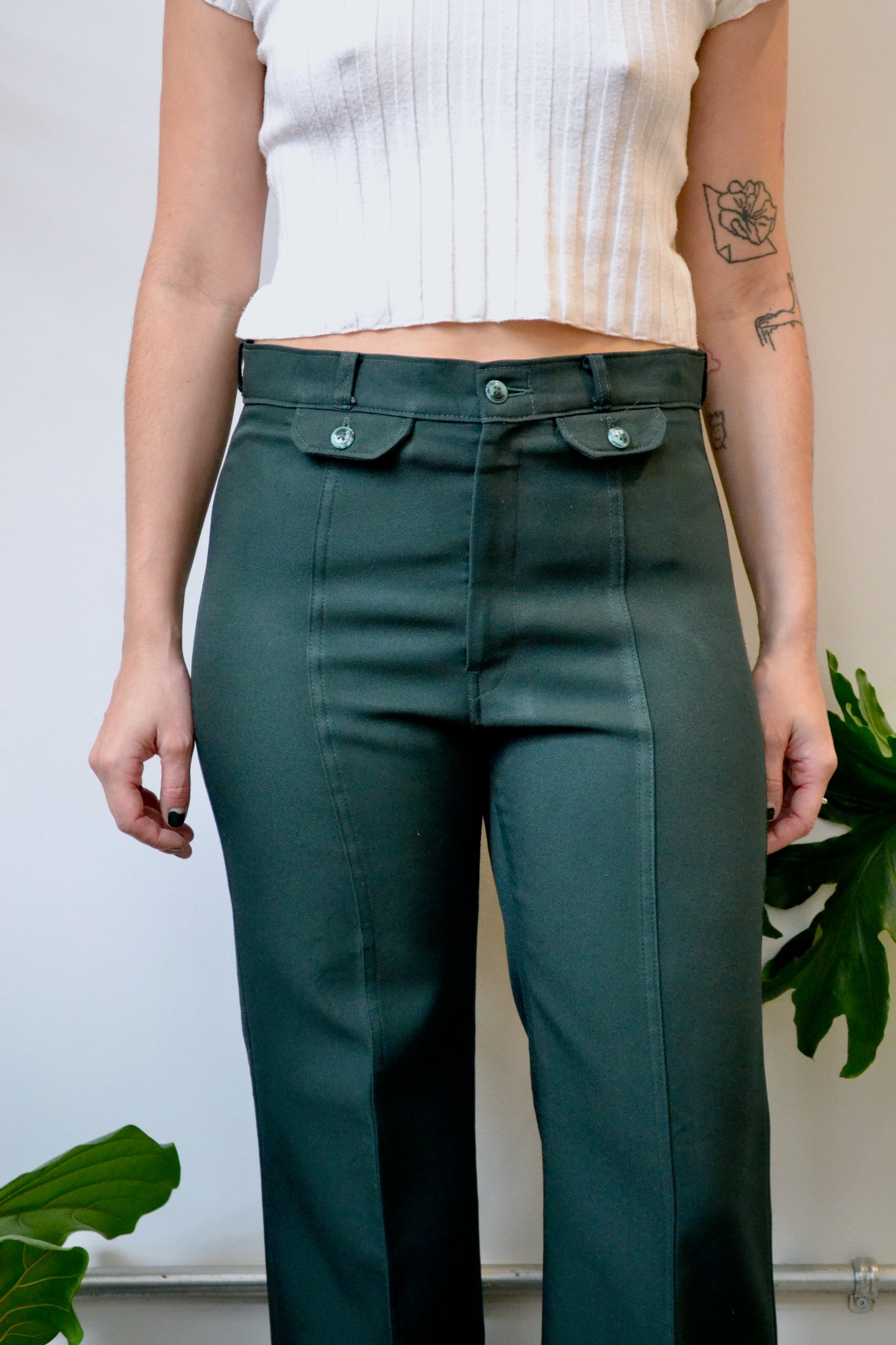 Angels Flight Forest Green Trousers