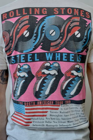 1989 Rolling Stones Steel Wheels Tour Tee