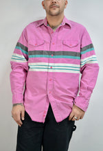 90s Wrangler Pepto Striped Button Up