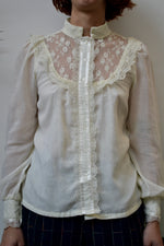 Lace Yoke Gunnies Blouse