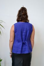 Royal Purple Vest Blouse