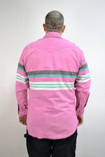 90s Wrangler Pepto Striped Button Up