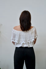Crochet Lace Peasant Blouse