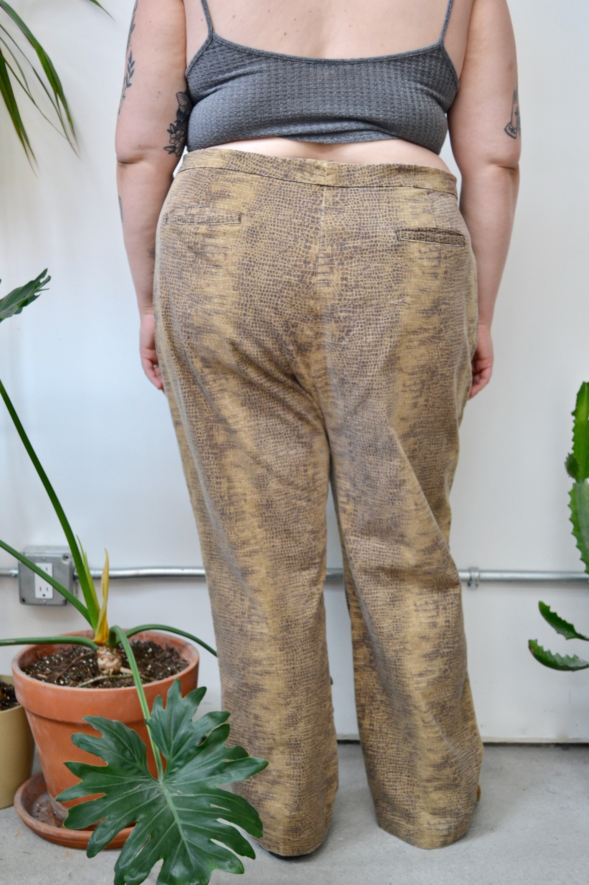 Snake Print Pants