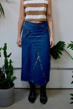 Denim Buckle Skirt