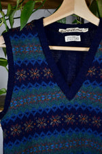 70s Hand Loom Knit Sweater Vest