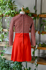 60s/70s Striped Knit Dress