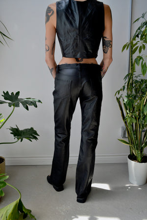 90s CK Leather Pants