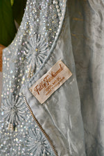 60s Aqua Beaded Top